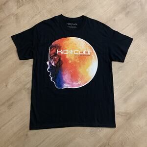 Kid Cudi Man On The Moon The End of Day Album Black T-Shirt Men's Large L Tee